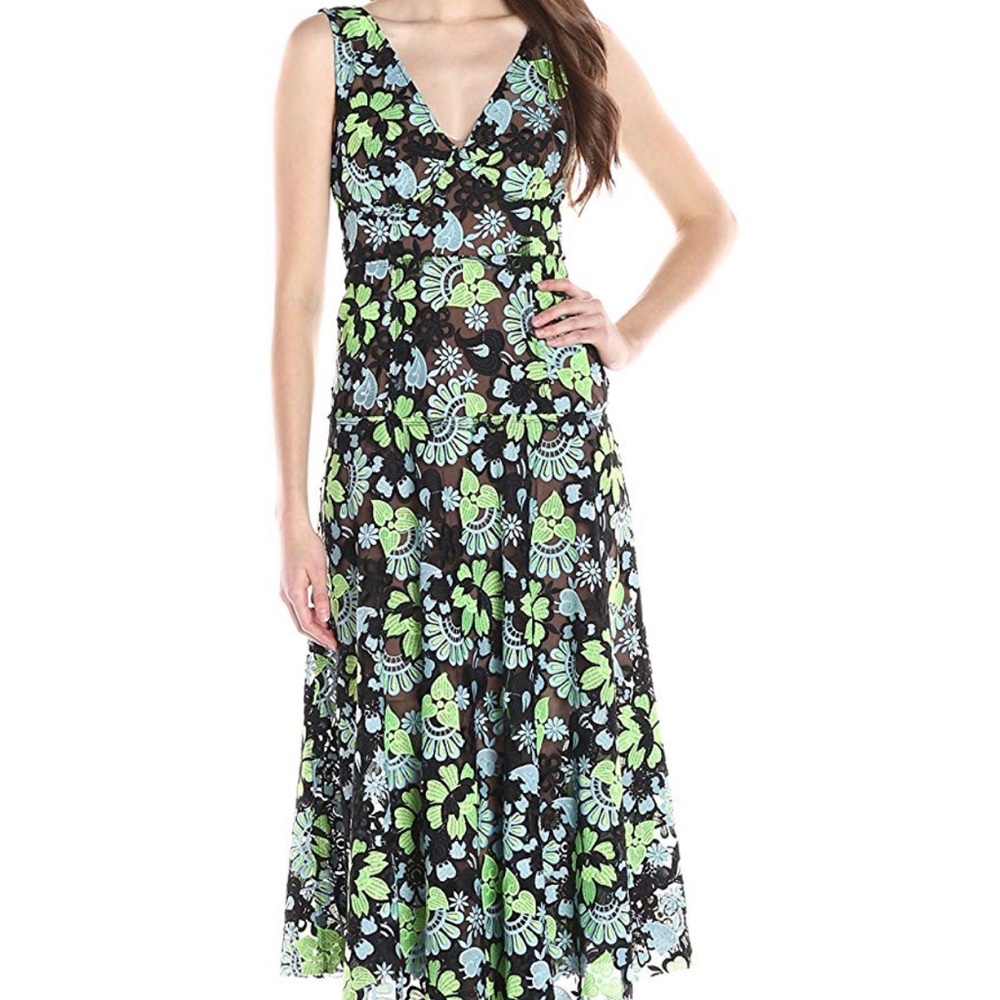 Tracy Reese Embroidered on Net Dress